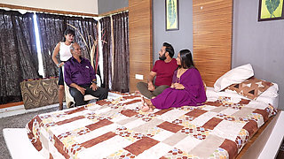 Indian Step Son & Stepmom Fuck Around with Stepcousin