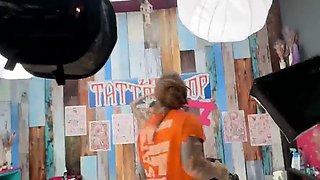 Behind The Scenes with Tattooed Girl at Z-Filmz Tattoo Shop