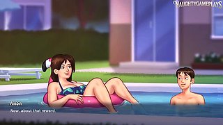 Mature MILF Gets Creampied in Summertime Saga 45 – Big Tits 3D Hentai Game