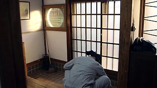 Real amateur blonde is giving head to lucky dude pov