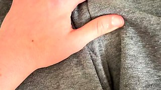 Stepbrother cums in my panties and I wear them to the gym