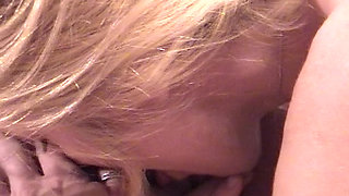 2 Blonde Babes Sharing One Loaded Pecker