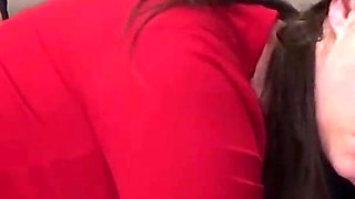 Brunette Ines gets spanked