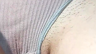 Korean Woman Sits on Top of a Cock with Her Narrow Slit, Creampie and Wet Panties