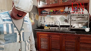 MORNING CHAOS IN KITCHEN. COMEDY NSFW STORY 284 FILL VID