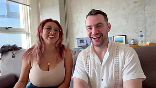 Behind the Scenes with Massive Natural Tits Mexican MILF, Letzy Lizz, and Andres Acosta