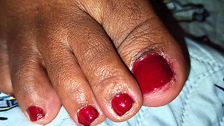 Feet, Hands, Nails & Hairy Pussy Fetish Tease in Hot POV