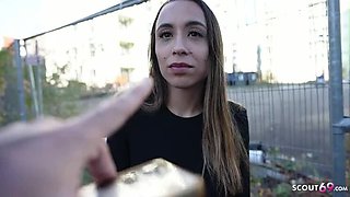 German Scout Picks Up Petite Latina Teen Priscila Belini for Casting Fuck - Big Tits & Hardcore Sex