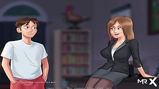Uncensored manga porn with big tits in an incredible visual novel experience
