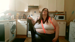 SSBBW BBW Kitchen Play in Sexy Tight Clothing Part 2