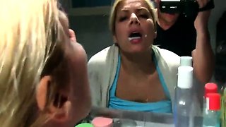 Big-Titted German Girl's Naughty Bathroom Surprise