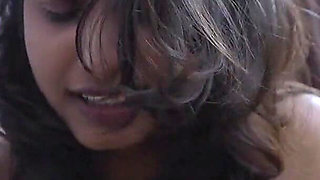 Girl was sitting alone in the garden at night seeing the girl boys mood change