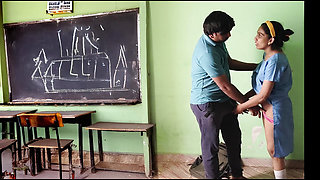 Indian School Teen 18+  Quickie Sex in Empty Class
