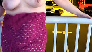 Hot Wife Showing off at the Resort!