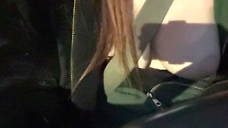Sexy Car Ride with The Italian Big Tits Milf Artemisia Love Flashing her big juicy Boobs