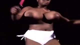 Big-Titted African Apoline From France