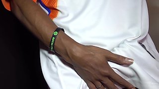 Amateur Thai ladyboy teen Jina truly enjoying the aroma of a white cock