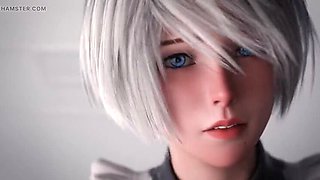Horny 2B Nier Automata Hentai Animation - Rough Sex & Cumshot Climax