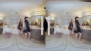 Jenna J Ross and Kenna James hook up with the caterer before wedding by Naughty America VR: Porn