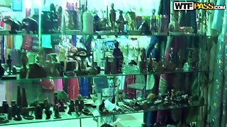 Egyptian Porn: Day 7 - Leony Aprill Lesbian Shower & Beach Action with Toys