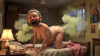 90 Year Old Granny Farting Loud & Smelly in Bedroom