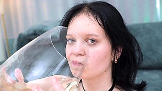 Hot Brunette Girlfriend POV Blowjob