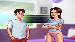 2 Buxomy mummies Pull One Successful Dude Into Their Naughtiest Palace Three-way Dream Hook-up