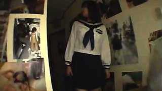 Japanese Teen In Uniform Banged Sideways