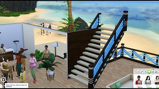Orgy sex on the house the sims game scene