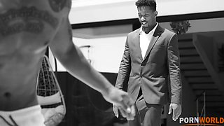 Cuck Husband DPs Horny Slut Wife with Pool Cleaner in Interracial Threesome GP2037