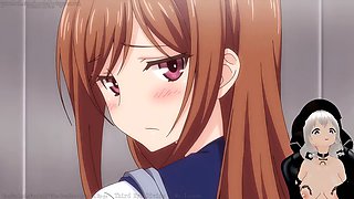 Anal creampie, anime hentai, cum overflow