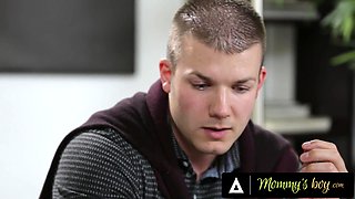 Psychic MILF Reena Skye fucks an unfaithful religious man hard to help her see his future