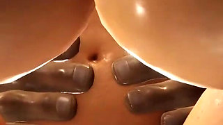 Hot sex! Huge boobed cuffed girl gets a hard anal fuck hardcore