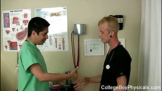 Solo Jerk off in the Doctor by the new Nurse