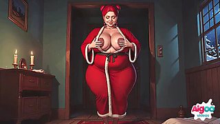 POV Mrs Claus Big Tits MILF Redhead BBW Christmas Fantasy Hentai Animation Fuck