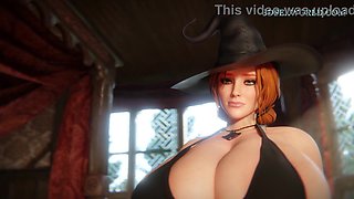 Red-haired COUGAR with Immense All-natural Bosoms Popshot (HQ Realistic Sexgame)