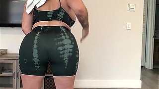 Cuban Femdom Goddess Workout: Sweaty Tits Spill Out Sports Bra, Running in Heels, 2 Outfit Changes & Hot Shower Tease