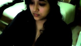 Big-Breasted Indian Amateur BBW Teases on Webcam