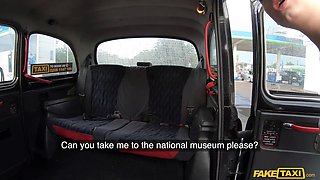 Faux taxi - hot russian Lucy Heart attempts english knob