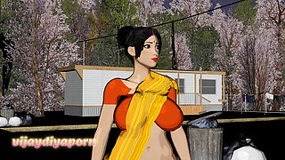 Tenant Boy Fuck Me at Night in Park Hardcore Sex Video