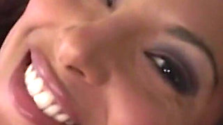 Hot Ebony Babe Deepthroating My Cock