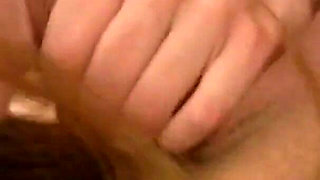 Teen Amelia Rose mouth fucks a big eager cock