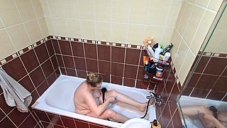 My Chubby Wife's Shower Routine - Shaving & Feeling Fresh