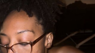 Real POV amateur sucking and blowjob with emo teen