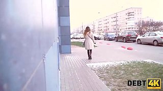 Debt4k. fabulous beauty Roxy Lipswent into debt to buy luxurious clothing and needs to pay for it