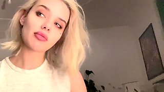 Blonde teen Sierras first erotic masturbation video