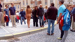 Bella radiates sensual public passion through intimate outdoor nude desire