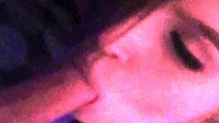 POV blowjob amateur eurobabe in red devil lingerie