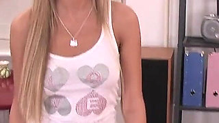 Blonde Young Russian Babe Gets Buttfucked by Monster Cock at Casting