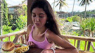 Asked the waiter to cum on my face in a public cafe - I